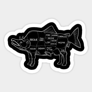 Surf N' Turf - WHITE Sticker